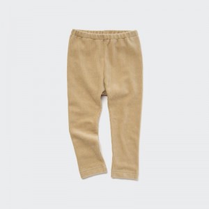 Beige Baby Uniqlo Leggings (Corduroy Like) Leggings | USA TFPHO-4892