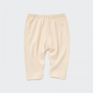 Beige Baby Uniqlo Relaxed-fit Cropped Leggings | USA LIHCS-9176