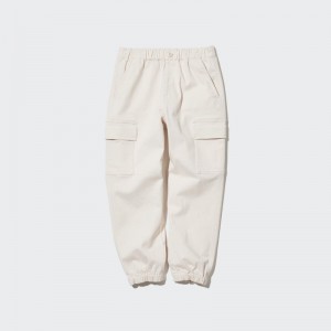 Beige Kids Uniqlo Ultra Stretch Cargo Jogger | USA MXKOL-9631