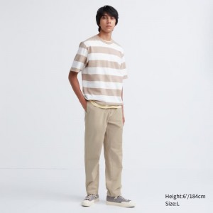 Beige Men Uniqlo Airsense Relaxed (Ultra Light Relaxed) Pants | USA RZVSE-3812