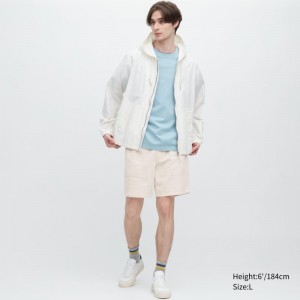 Beige Men Uniqlo Corduroy (8") Shorts | USA WTPXI-8739