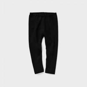 Black Baby Uniqlo Full-length (Ribbed) Leggings | USA LHSFT-3517