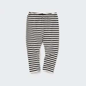 Black Baby Uniqlo Full-length (Stripe) Leggings | USA ZJSBC-4360