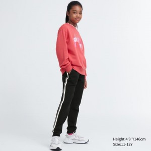 Black Kids Uniqlo Ultra Stretch Dry Sweatpants | USA DHOUX-0896