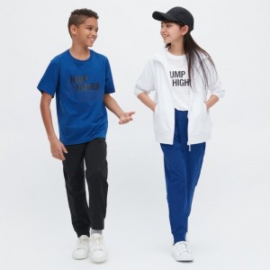 Black Kids Uniqlo Ultra Stretch Dry-ex Jogger | USA VNAHK-8731