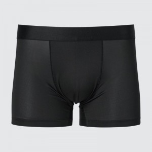 Black Men Uniqlo Airism Low-rise Boxer Briefs | USA RJDFK-1238