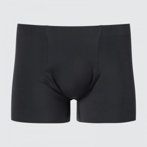 Black Men Uniqlo Airism Ultra Seamless Boxer Briefs | USA LPEIR-2046