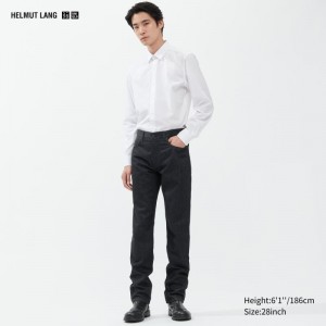 Black Men Uniqlo Classic Cut (Helmut Lang) Jeans | USA VYRIJ-2194