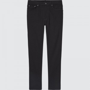 Black Men Uniqlo Ezy Ultra Stretch Jeans | USA PUTKH-3420