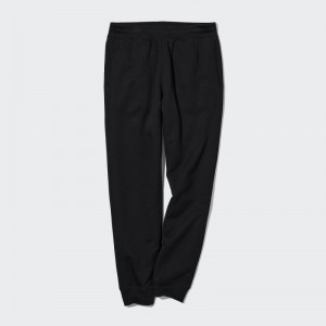 Black Men Uniqlo Heattech Pile-lined Sweatpants | USA CNRFG-3162