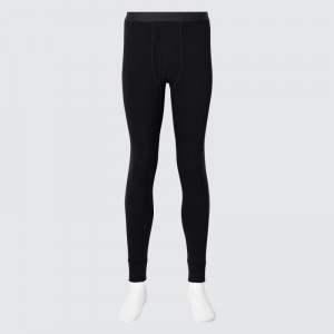 Black Men Uniqlo Heattech Ultra Warm Long Johns Tight | USA QTVNZ-8207