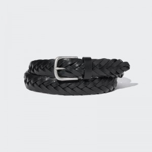 Black Men Uniqlo Mesh Leather Wide Belts | USA WSRXD-5048