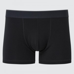 Black Men Uniqlo Supima® Cotton Low-rise Boxer Briefs | USA AXQVU-2314