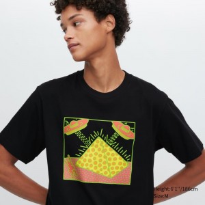 Black Men Uniqlo Ut Archive Ut (Short Sleeve Graphic) (Keith Haring) T Shirts | USA BKPAU-0915