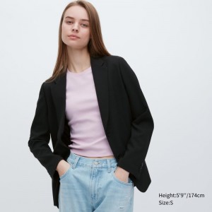 Black Women Uniqlo Airsense (Ultra Light) Jackets | USA PYVGR-1873