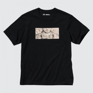 Black Women Uniqlo Attack On Titan Ut (Short-sleeve Graphic) (Dedicate Your Heart) T Shirts | USA JIEUR-6210