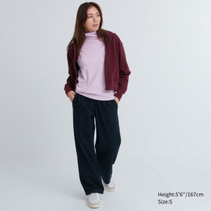 Black Women Uniqlo Flannel Pants | USA ICMQR-3267