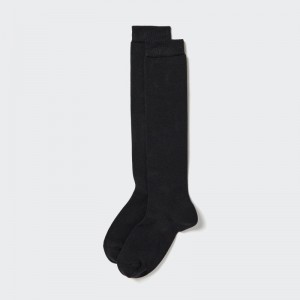 Black Women Uniqlo Heattech Knee High Socks | USA BKRJO-6357