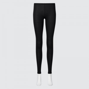 Black Women Uniqlo Heattech Leggings | USA MJSOD-7901