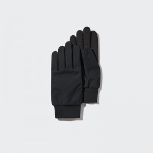 Black Women Uniqlo Heattech Lined Function Gloves | USA LQFON-2375