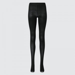 Black Women Uniqlo Heattech Tight | USA TPQOC-3748