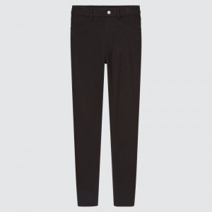 Black Women Uniqlo Heattech Ultra Stretch High-rise Leggings Pants | USA RVDLW-1523