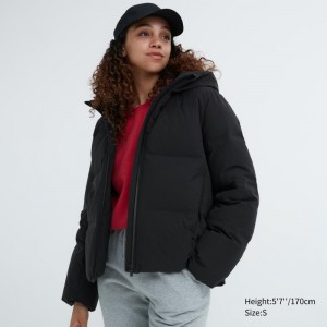 Black Women Uniqlo Seamless Down Parka | USA XQNYC-9431