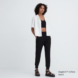 Black Women Uniqlo Ultra Stretch Airism Jogger | USA ZRJIC-2654