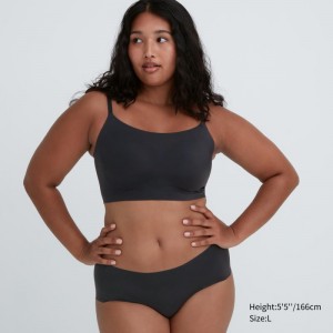 Black Women Uniqlo Wireless (Relax) Bras | USA APNKX-8240