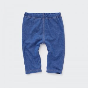 Blue Baby Uniqlo Cropped (Denim Like) Leggings | USA GSCEM-3495