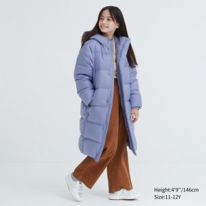 Blue Kids Uniqlo Down Coats | USA GBFAJ-8637