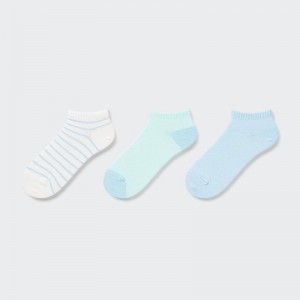 Blue Kids Uniqlo Short (3 Pairs) Socks | USA PKOHU-6734