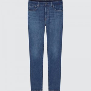 Blue Men Uniqlo Ezy Ultra Stretch (Tall) Jeans | USA MFSWK-9587