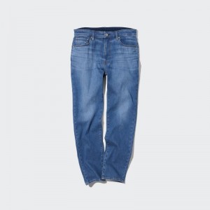 Blue Men Uniqlo Ezy Ultra Stretch (Tall) Jeans | USA UTBYH-7928