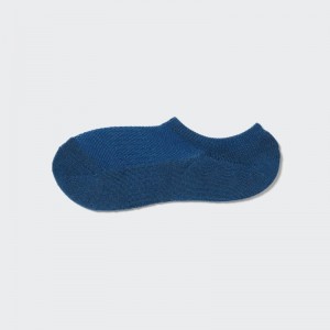 Blue Men Uniqlo Pile Low Cut Socks | USA RKDWM-2175