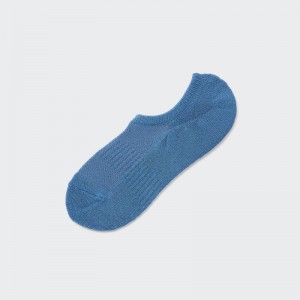 Blue Men Uniqlo Pile Low Cut Socks | USA WMQDZ-3179