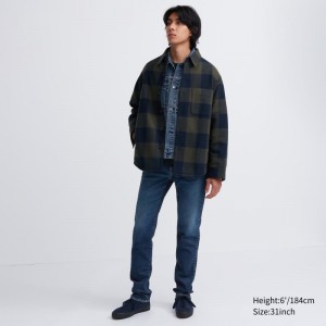 Blue Men Uniqlo Slim-fit Jeans | USA FYOPH-9074