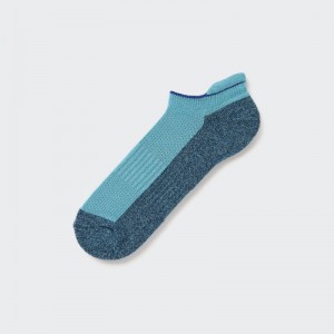 Blue Men Uniqlo Sports Pile-lined Short Socks | USA UIAVJ-2319