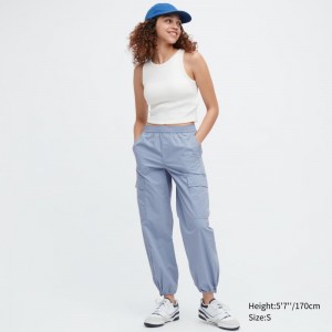 Blue Women Uniqlo Easy Cargo Pants | USA VACLJ-2891