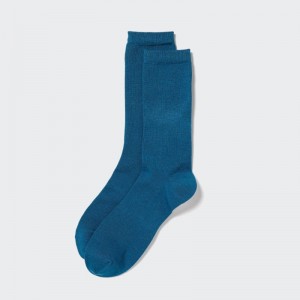 Blue Women Uniqlo Heattech Socks | USA PNTDJ-6782