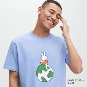 Blue Women Uniqlo Peace For All (Dick Bruna) (Short-sleeve Graphic) T Shirts | USA CBTHN-7364