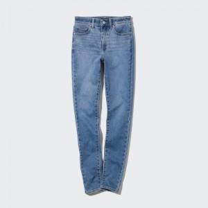 Blue Women Uniqlo Ultra Stretch High-rise Skinny-fit Jeans | USA AEKSO-0837