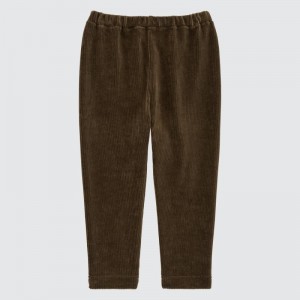 Brown Baby Uniqlo Full-length (Corduroy) Leggings | USA WIZOP-0635