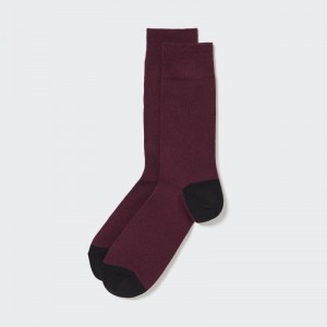 Burgundy Men Uniqlo Socks Socks | USA SDTGV-7589