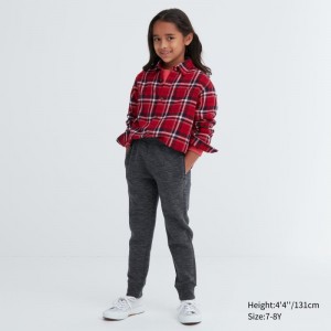 Dark Grey Kids Uniqlo Ultra Stretch Dry Sweatpants | USA UPTCY-1034