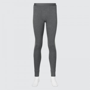 Dark Grey Men Uniqlo Heattech Ultra Warm Tight | USA PJTZV-4527