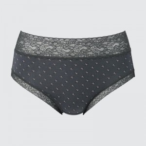 Dark Grey Women Uniqlo High-rise Underwear | USA HUZBA-5870