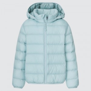 Green Kids Uniqlo Light Warm Padded Washable (2021 Edition) Parka | USA TWXMU-5746