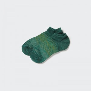 Green Men Uniqlo Melange Short Socks | USA EHPVT-4832