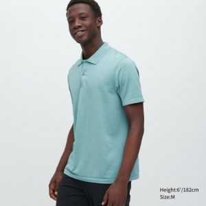 Green Women Uniqlo Dry-ex Polo Shirts | USA ZIDLY-4528